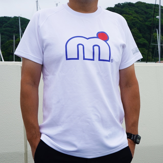 HP-DRY 半袖Tシャツ - エムドットアウトライン - WHITE