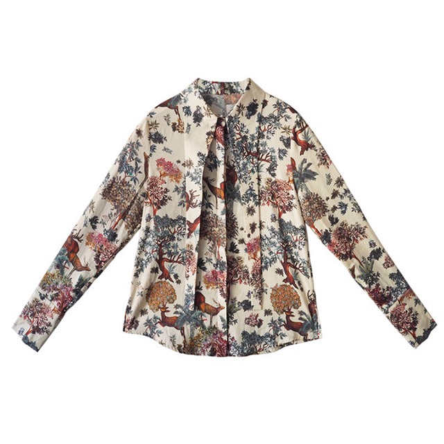 ロングカラーデザインシャツ　10947