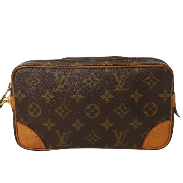 LOUIS VUITTON ルイヴィトン M51825 モノグラム マルリードラゴンヌPM セカンドバッグ ハンドバッグ ブラウン A-8066