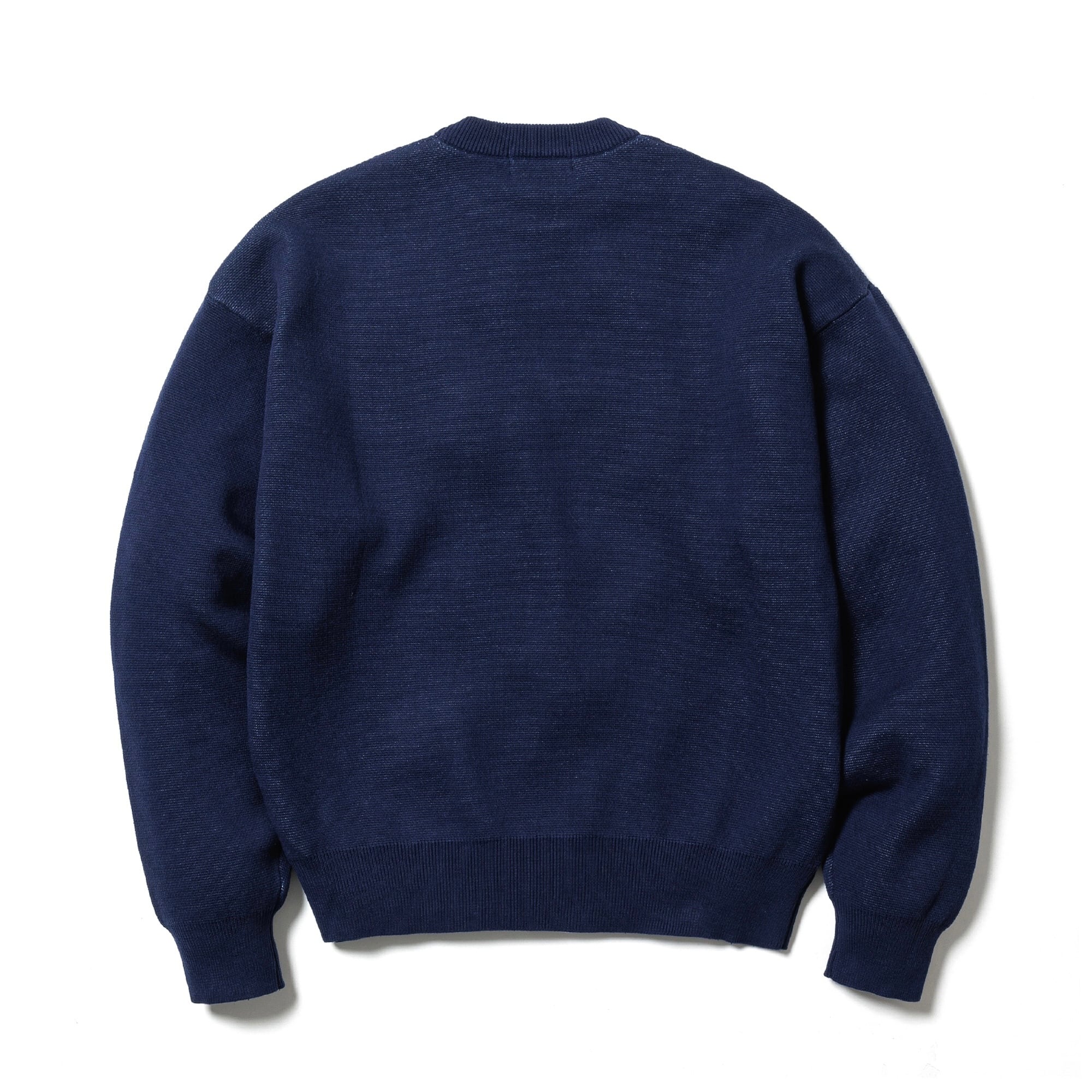 【美品】Blur × F-LAGSTUF-F KNIT SWEATER XL Blur × F-LAGSTUF-F KNIT SWEATER (NAVY) | HEIGHTS Online Store
