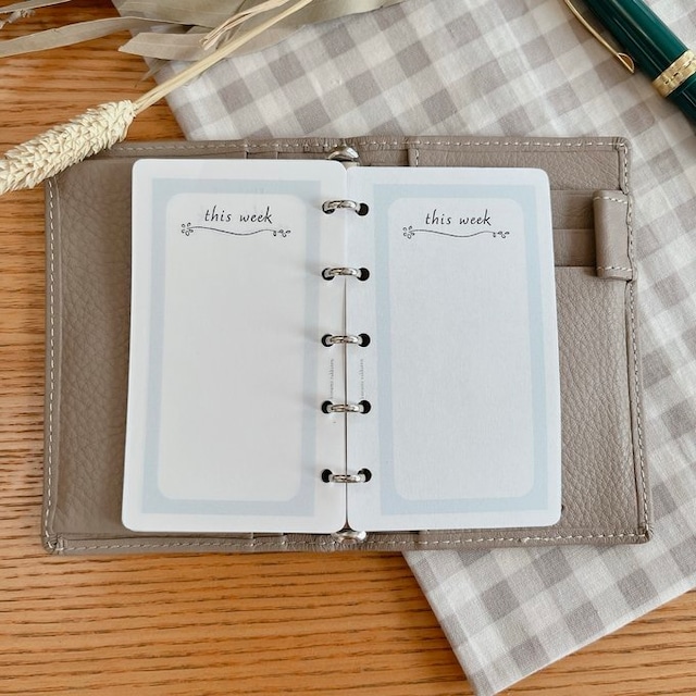 マイクロ5サイズ/this weekリフィル