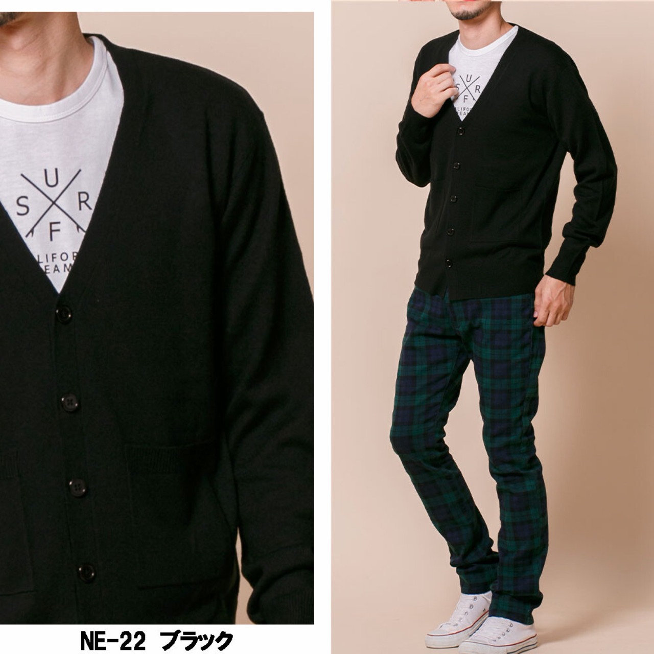 カシミヤタッチカーディガン