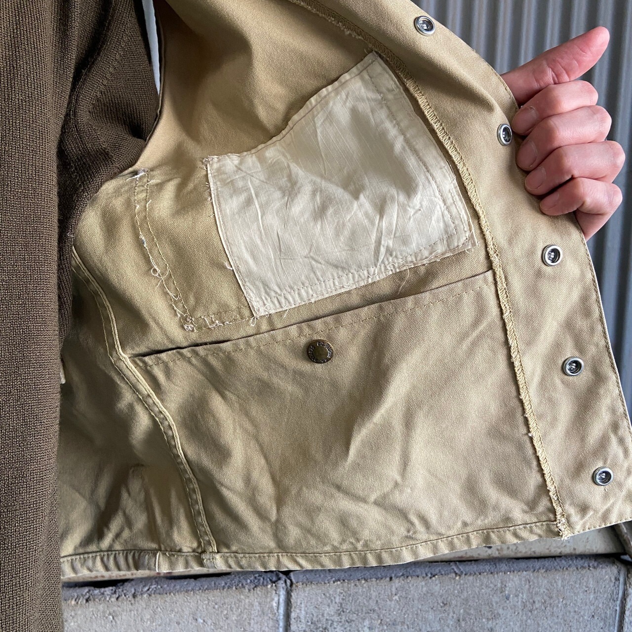 FILSON フィルソン ベージュ ジャケット すかすか M ハンティング 