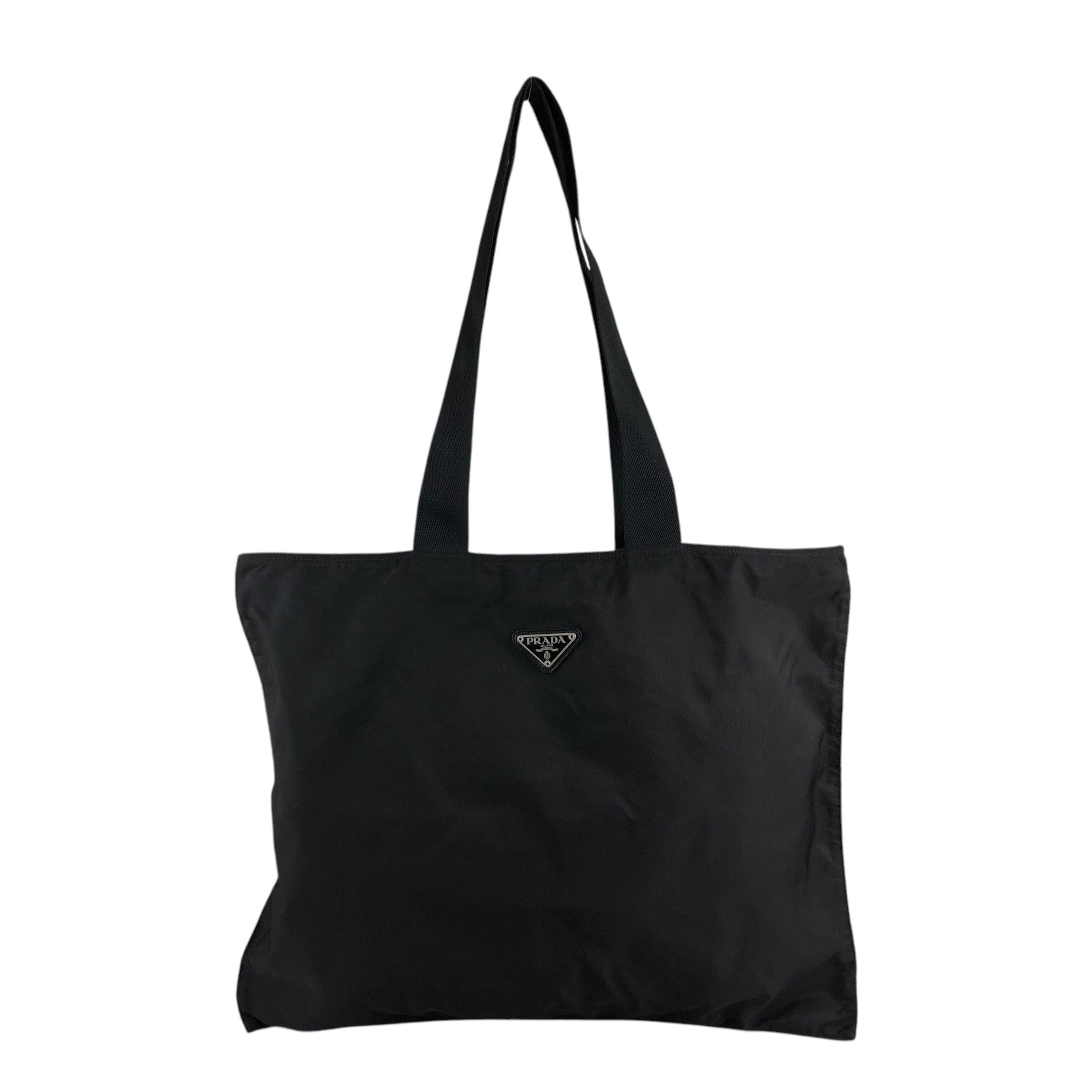PRADA プラダ トートバッグ ブラック トライアングルロゴ ナイロン