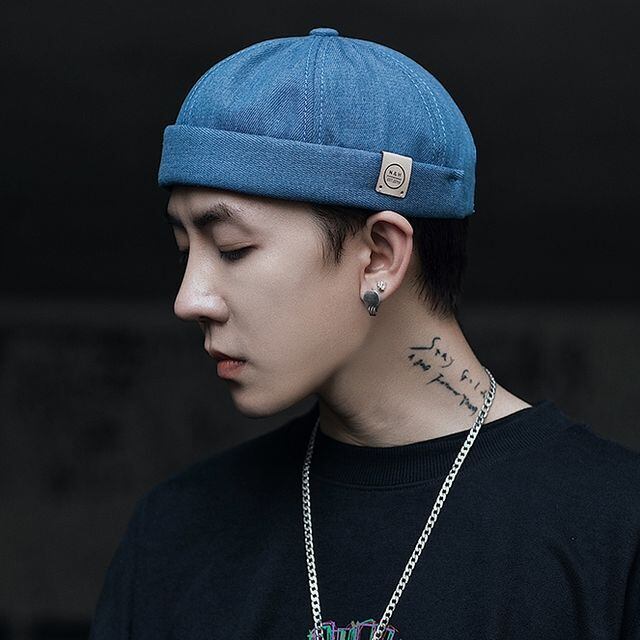 【予約販売】ツバ無し帽子 ロールアップキャップ フィッシャーマンキャップ メンズ レデース ストリート アウトドア カーキ ブラウン ブラック ブルー ダンス ヒップホップ こなれ感 お洒落 韓国 トレンド