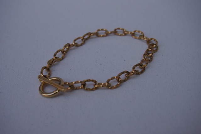 ＜STAINLESS＞TWIST GOLD BRACELET