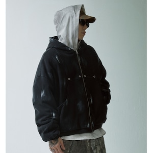 【DRIP6061】F2CE Handwritten Ink Paint Velvet Jacket