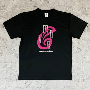 ドライTシャツ TS-C【black × pink】