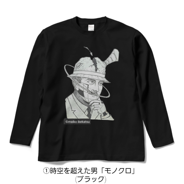 ロングスリーブtシャツ オリジナルデザイン イラスト ユニセックス アート 人気 いけかつまいこ Online Shop 時計草