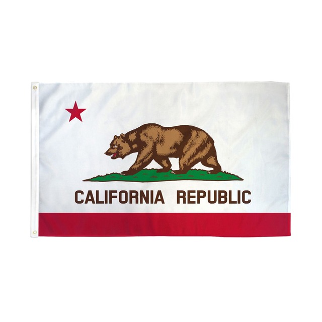 【アメリカンフラッグ】 カリフォルニア州フラッグ アメリカ 州旗 California Flag 3×5ft（150×90cm）