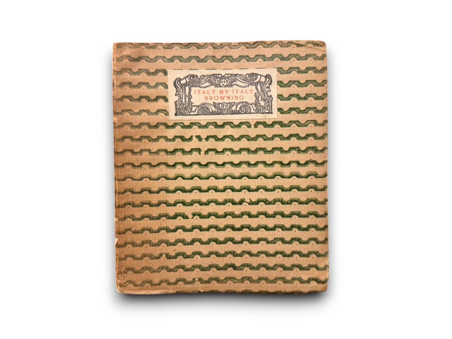 【SL544】Italy my Italy(1910) /Robert Browning