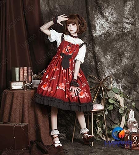 ハロウィン系 黒ドレス ロリータ ワンピース 可愛い　lolita 森ガール