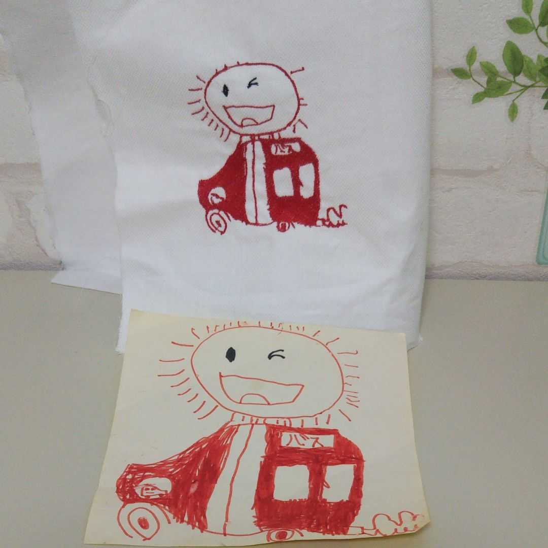 子供のお絵描きや文字を刺繍致します(о´∀`о) | ミシン工房六花 
