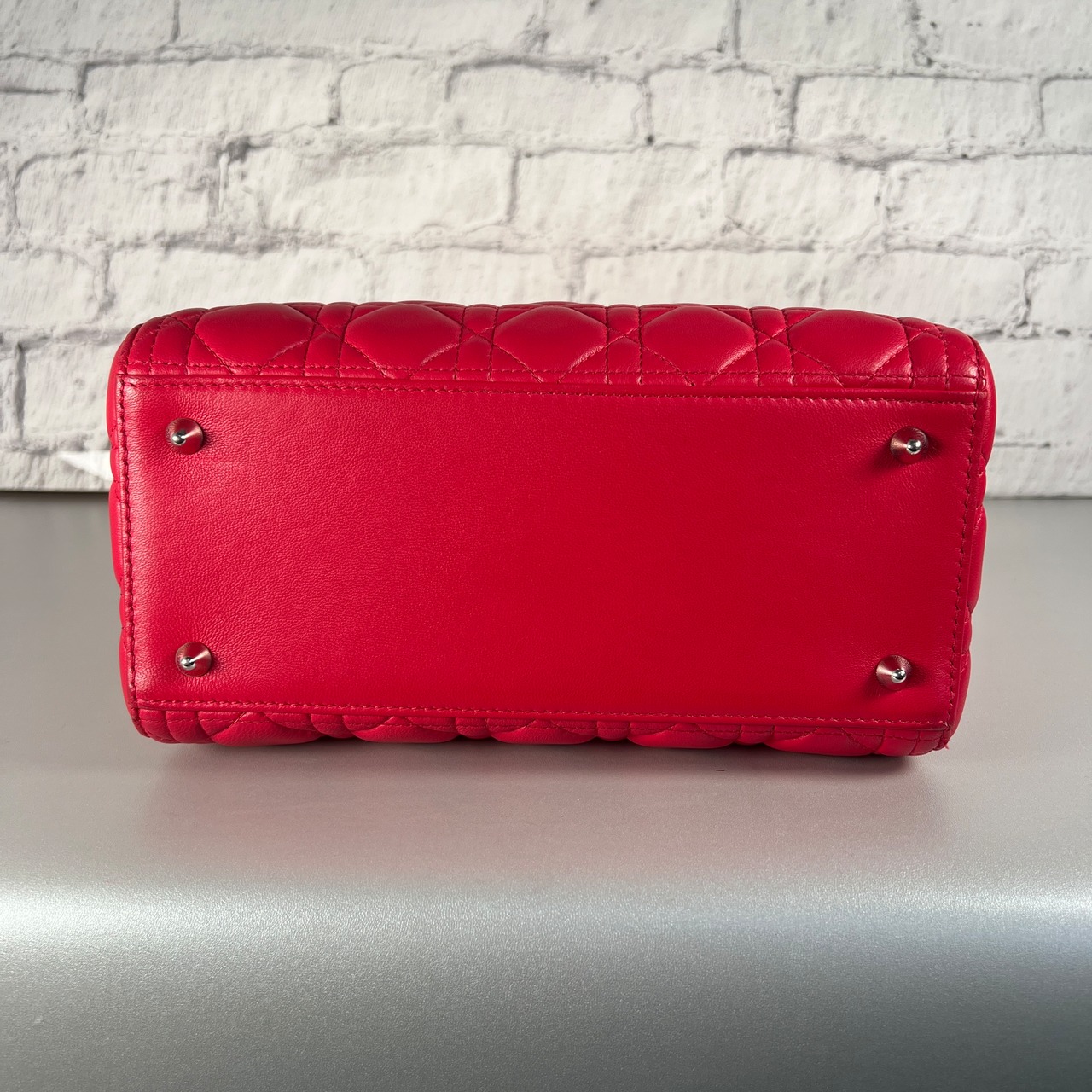 DIORレディディオール  レザー ショルダーバッグ ピンク A-11625