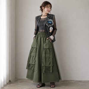 ★9月3~7日POPUP受注販売限定★SEVEN SENSE（セブンセンス）チュールカーゴスカート【1260744】