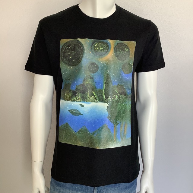 World of blue ( 深青の世界 )  Tシャツ  ブラック