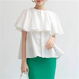 cape summer blouse(4color)＜t1898＞