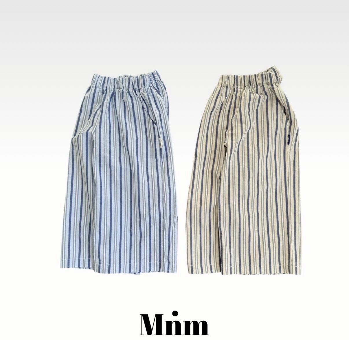 【予約】minimal / コンビストライプパンツ