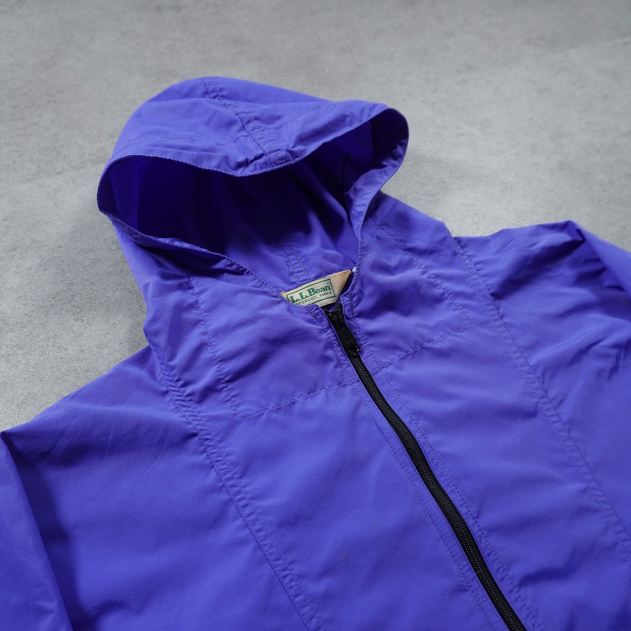 90s L.L.Bean Nylon Anorak "made in USA" purple L 古着 - 3