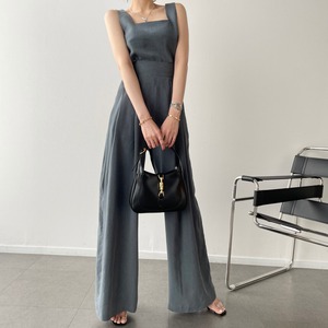 タンクトップ＋ワイドパンツ，２点セットアップ　A0898