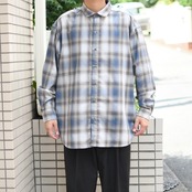 cotton ombre check shirt