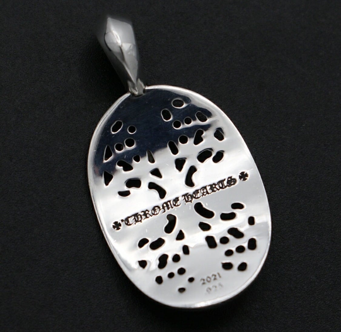 クCHROME HEARTS クロムハーツ パヴェダイヤ PENDANT CLSC OVAL DMND