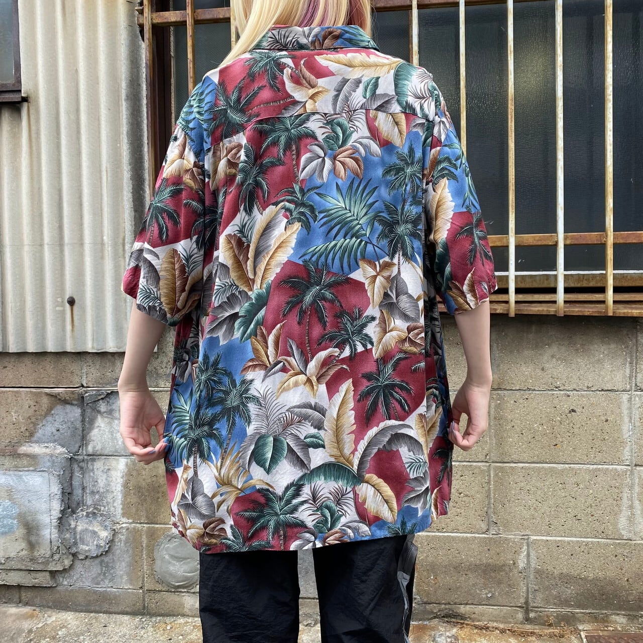 ビッグサイズ Croft & Barrow 半袖 レーヨン アロハシャツ メンズ2XL