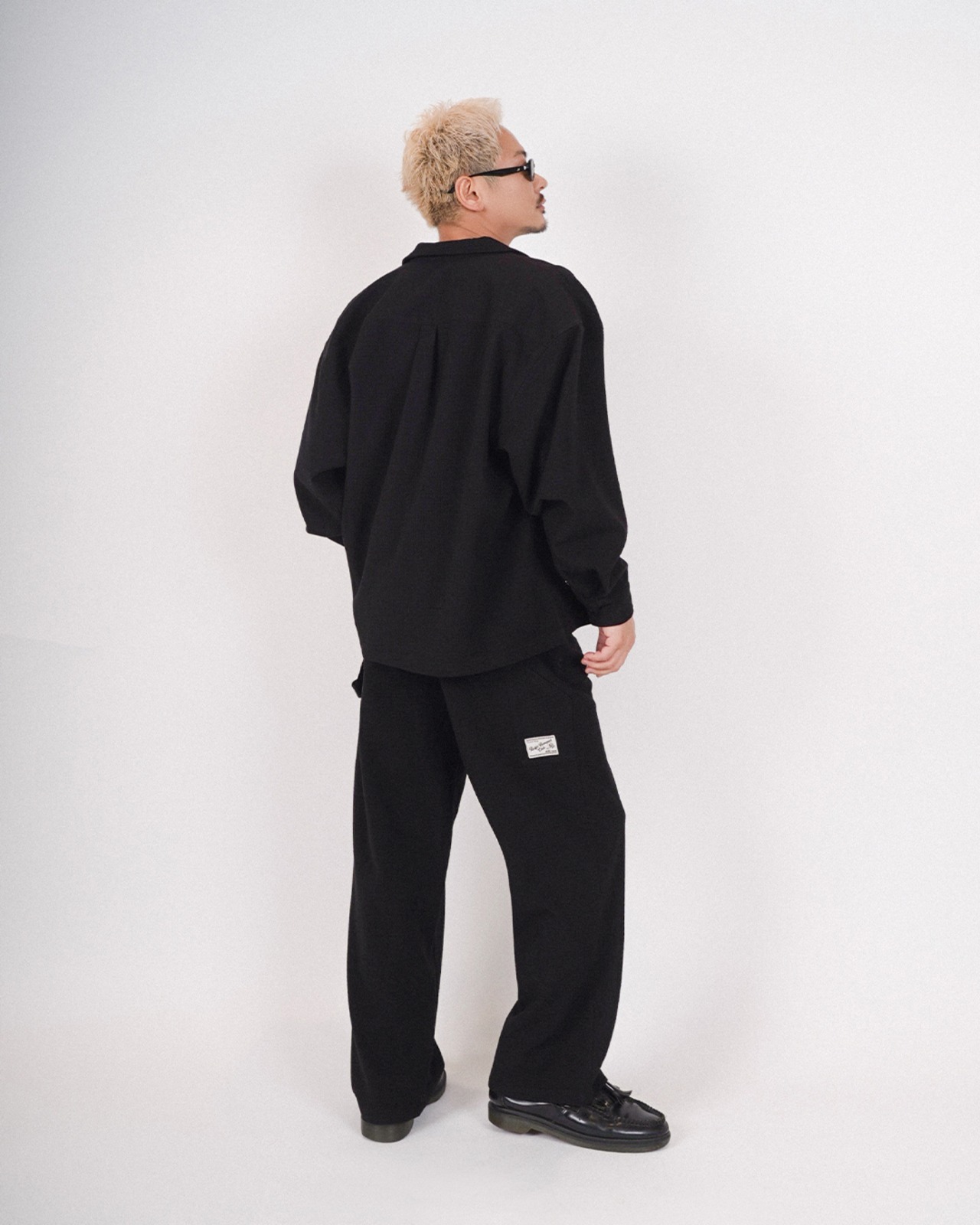【#Re:room】WAFFLE OPEN COLLAR SHIRTS［RES124］