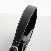 グッチ ジャッキー 1961 ミディアム ショルダーバッグ ブラック レッド レザー