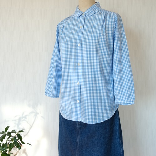 NIMES / ギンガムチェックブラウス