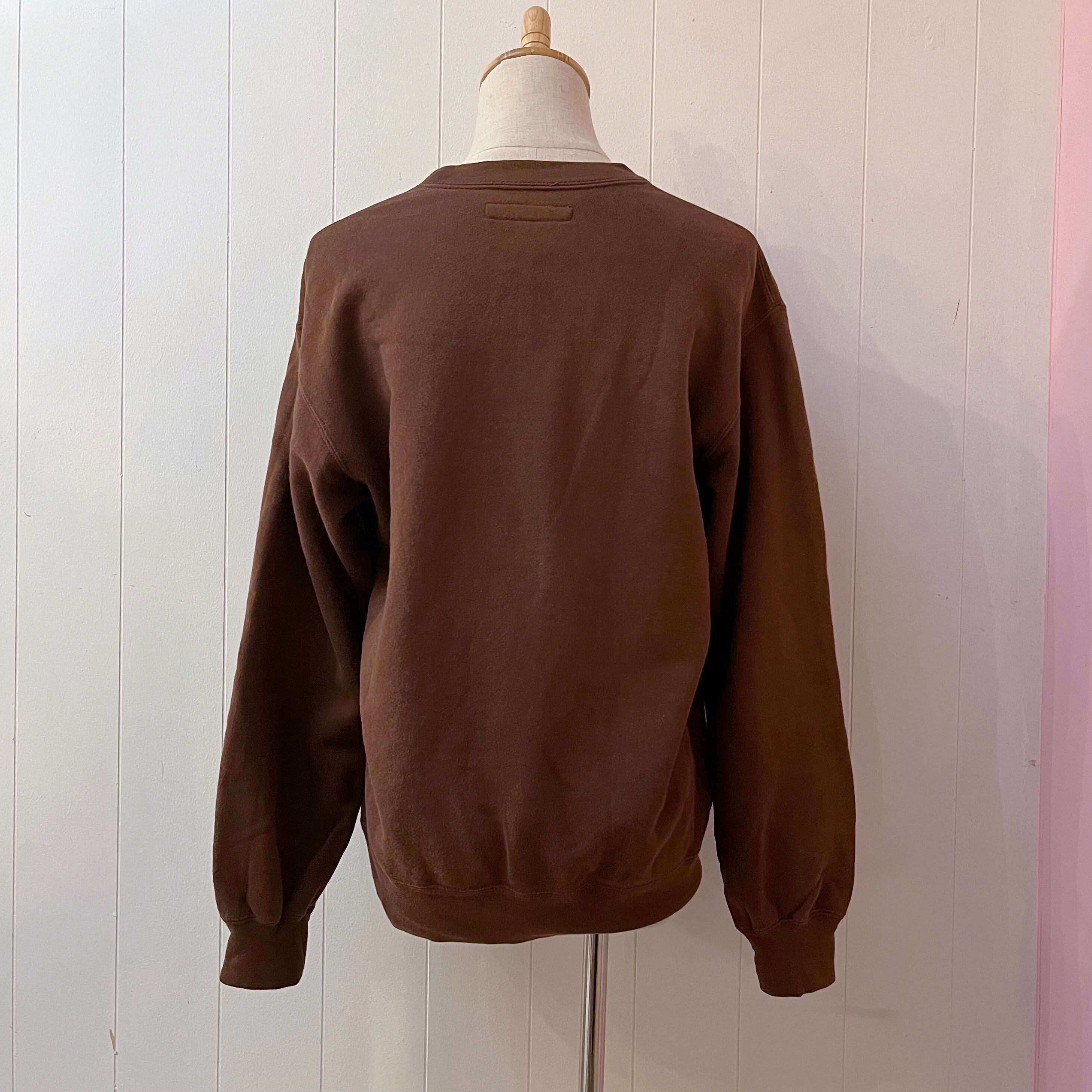 INGEBORG / chocolate brown ribbon sweat