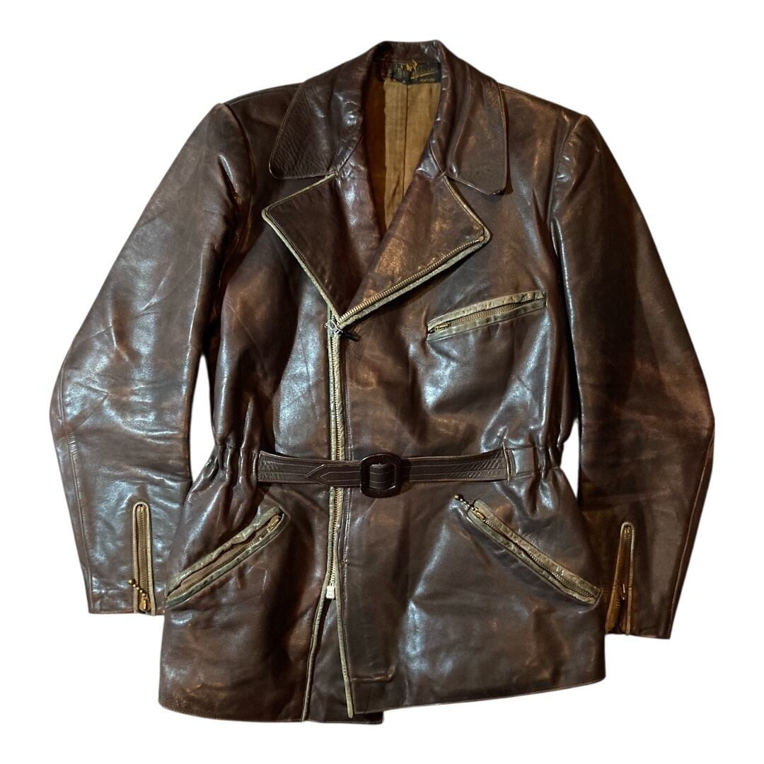 70s schott ダブルライダース 70s/Schott Bros/One Star/double riders jacket/size 36/brown/TALON