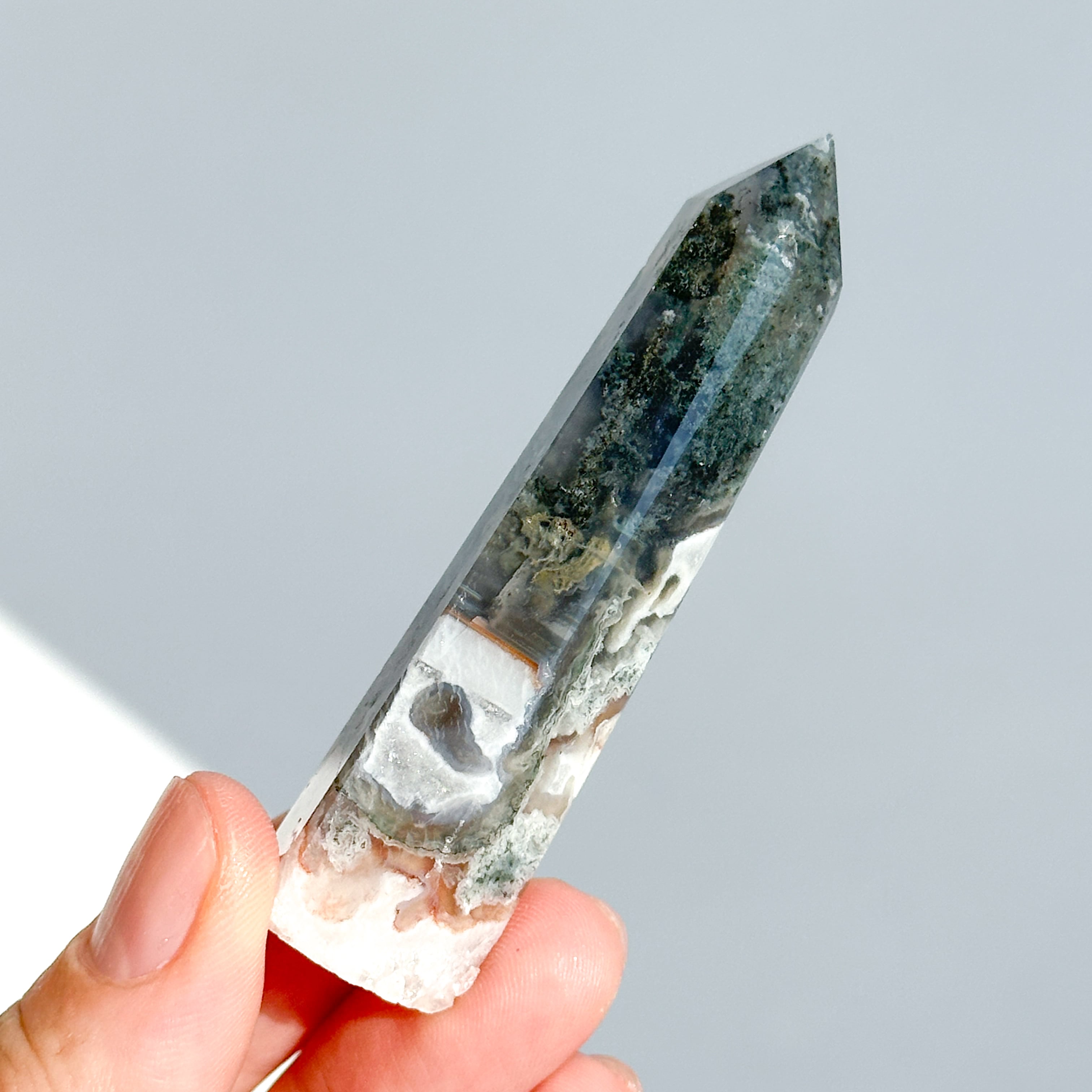 モスアゲート タワー13◇ Moss Agate ◇天然石・鉱物・パワーストーン