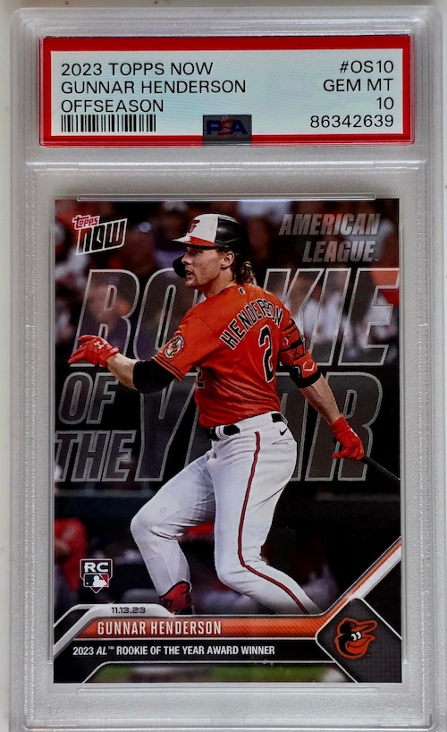 Gunnar Henderson Baltimore Orioles 2023 Topps Now Rookie Card PSA 10 GEM MT
