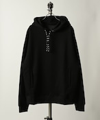 MMMM cardboard punch pull hoodie (BLK) 24060M23