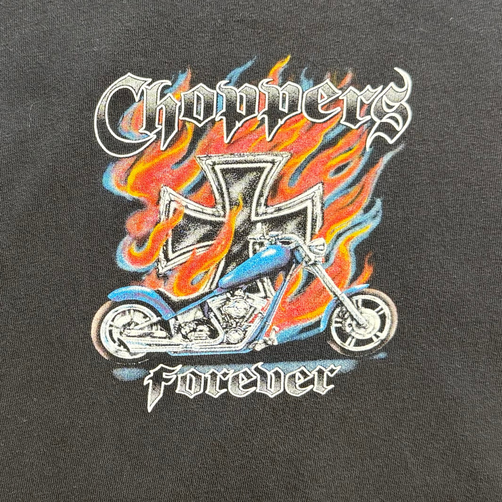 Motorcycle Print Longsleeve Tee