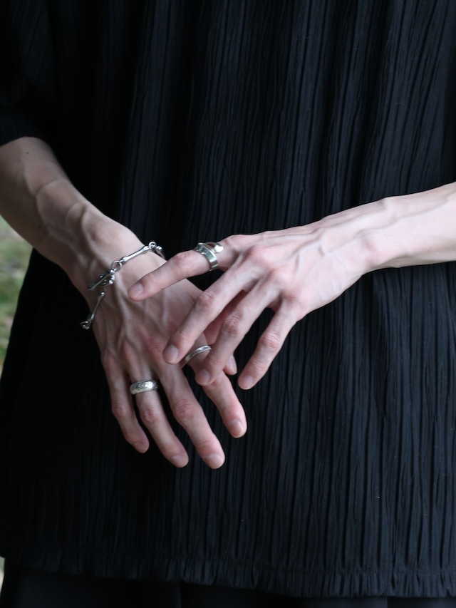 s925 Scale Reflection Ring