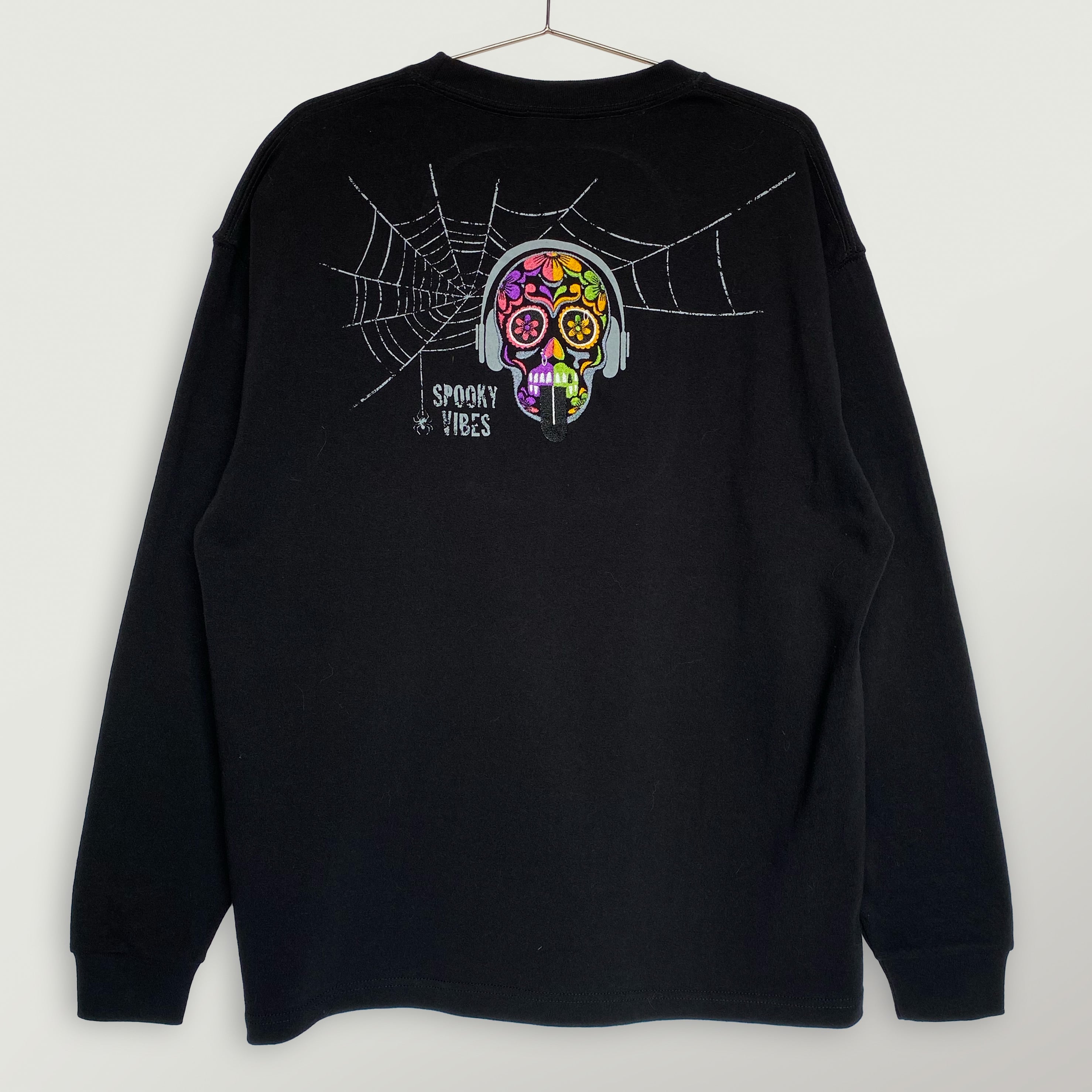 刺繍☆ロンT／SPOOKY VIBES 9.1oz
