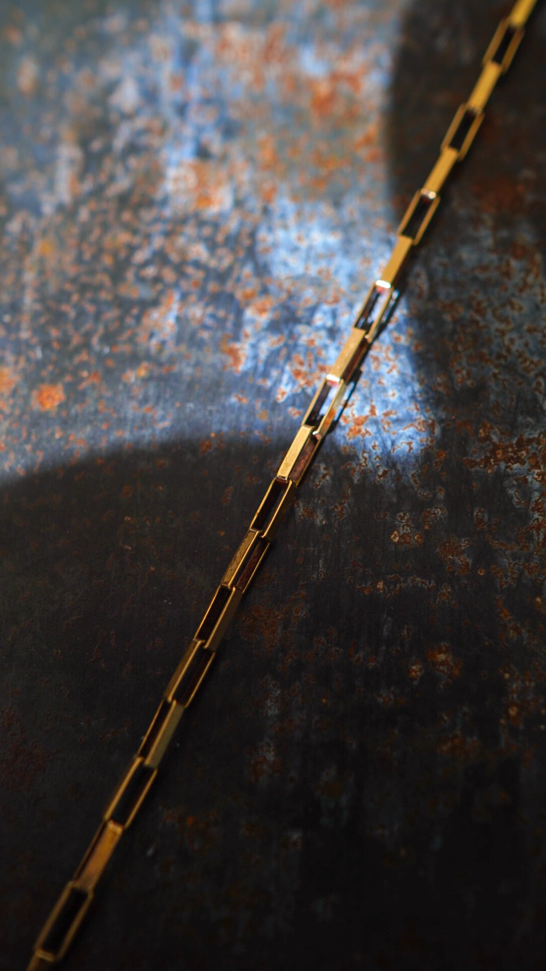 1980's 英国 イギリスヴィンテージ カーブチェーンネックレス 9金 9K 1990-2000s】U.K. VINTAGE 9ct イエロー ゴールド ペーパークリップ