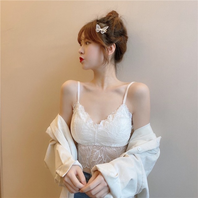 バックレーススプリングサマースリムトップス 春物 夏物 1号婦人52125917331