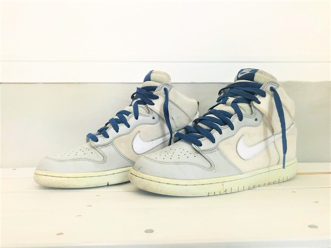 2012 NIKE DUNK HIGH WHITE/WHITE-NAUTRAL GLAY