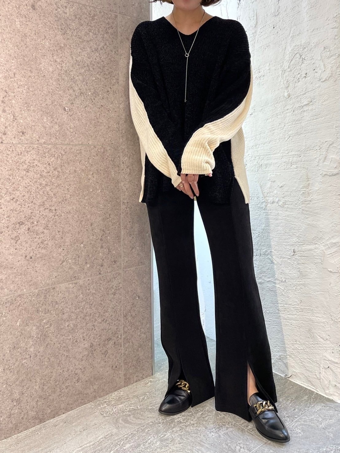 ROSIEE ニット ROSIEE】モールヤーンバイカラーニット | MIEL select shop