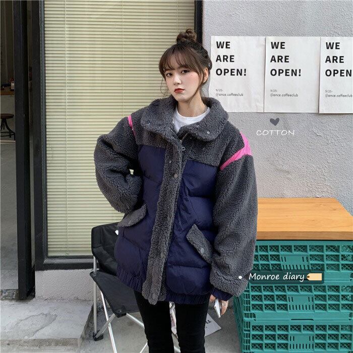 カラールーズコート オータムウィンターベルベットジャケット ロング コットン 秋物 冬物 モンロー31351786197