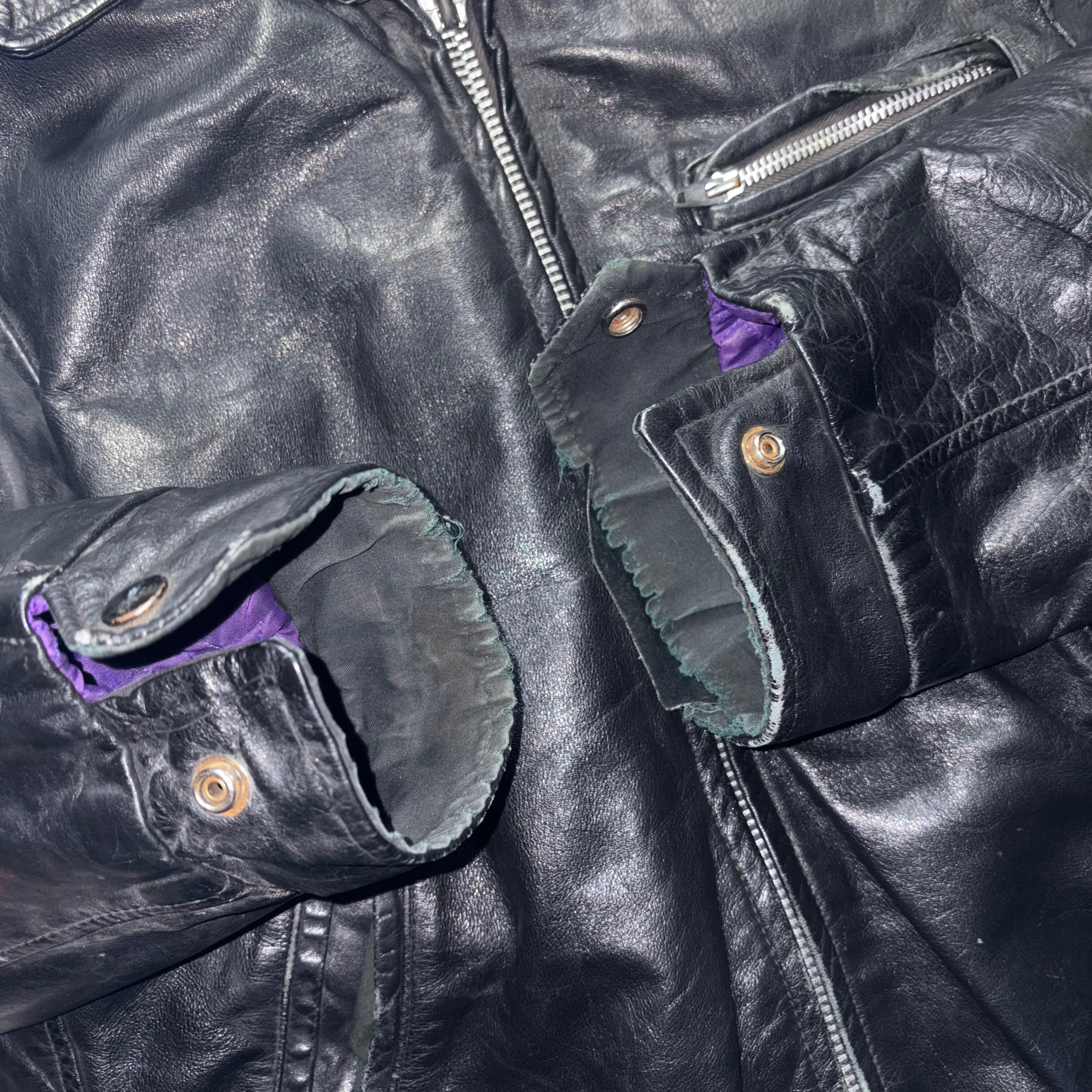 vintage 1970's BRIMACO single leather riders jacket | NOIR ONLINE