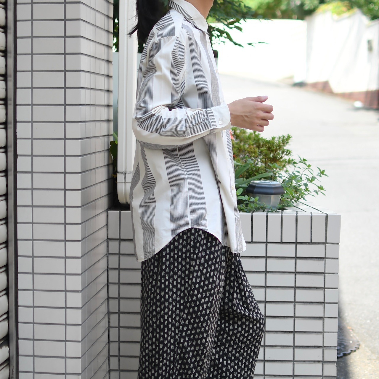 Alternate stripe shirt