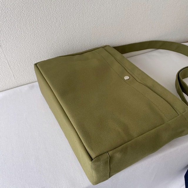 【全8色】 「箱型ショルダーバッグ」Lサイズ／アルマダ8号帆布【受注制作】
