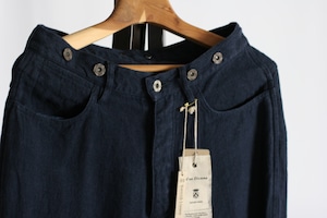 【Vlas Blomme】Kortrijk Linen JODHPURS PANTS / Navy(13528361)