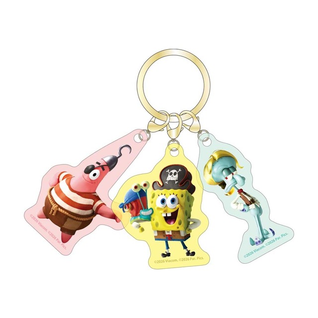スポンジ・ボブ3チャームキーホルダーサーチ・フォー・スクエア(5916091)