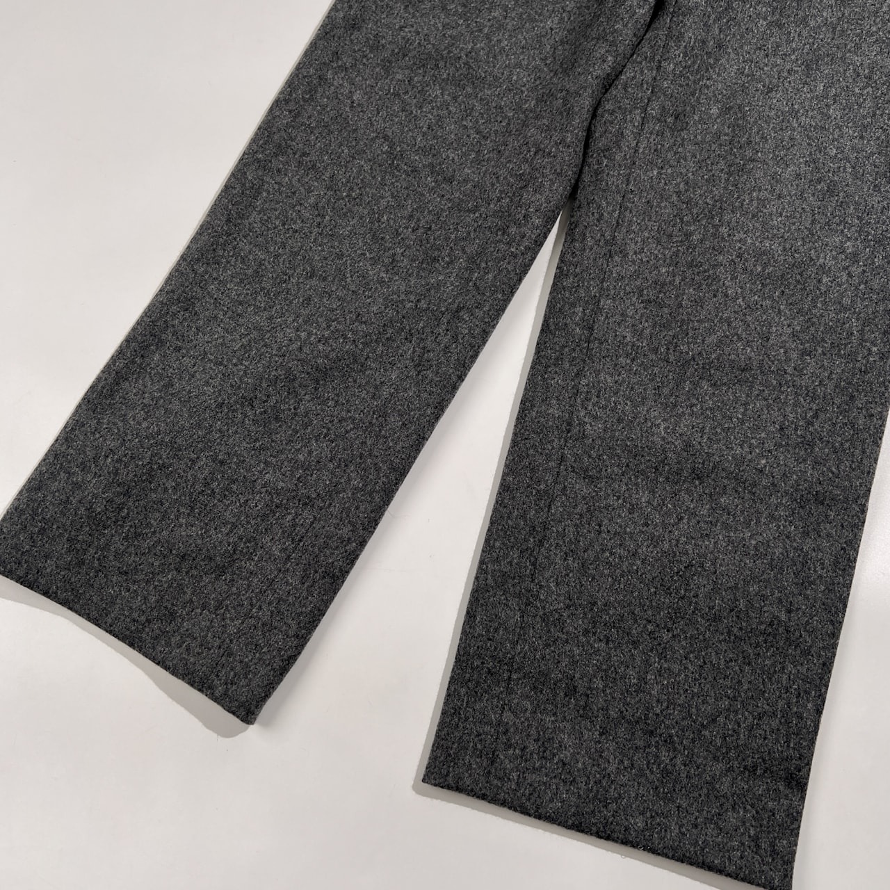 Mademoiselle NON NON マドモアゼルノンノン ウール スラックス パンツ サイズ 38/M /グレー/日本製/パパス/レディース