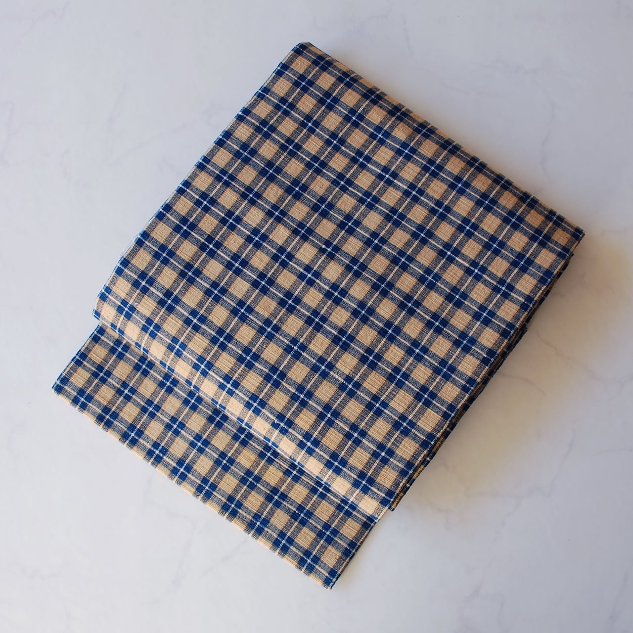 【なごや帯】丹波布 国画会会員 河村三千子 格子文様 なごや帯